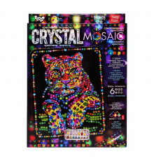Креативна творчість "Crystal mosaic Леопард" CRM-02-03, 6 форм елементів