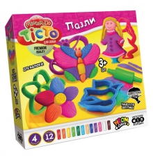 Набір для творчості "Тісто для ліплення Master Do" ПАЗЛИ TMD-11-01U з формочками  Метелик