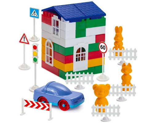 Дитячий конструктор "Лідер" №3 1-052, 100 великих деталей