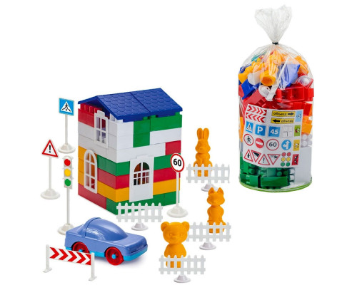 Дитячий конструктор "Лідер" №3 1-052, 100 великих деталей