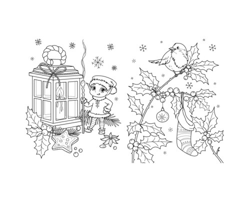 Велика книга розмальовок Різдво 1736023, 64 сторінки