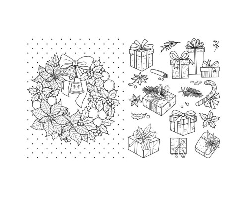 Велика книга розмальовок Різдво 1736023, 64 сторінки