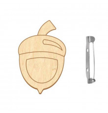 Заготовка брошки для розфарбовування "Маленький жолудь" FDZB-106