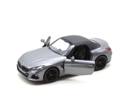 Машинка инерционная "BMW Z4" KT5419W масштаб 1:36  Серебристый