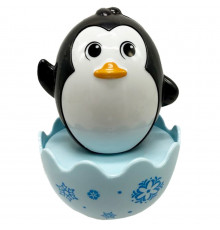 Дитяча неваляшка "Пінгвінчик" 657-55(Black) 7,5 см, брязкальце