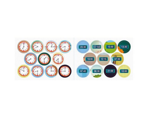 Мої перші наліпки "Вивчаємо розпорядок дня" 877005, 22 наліпки