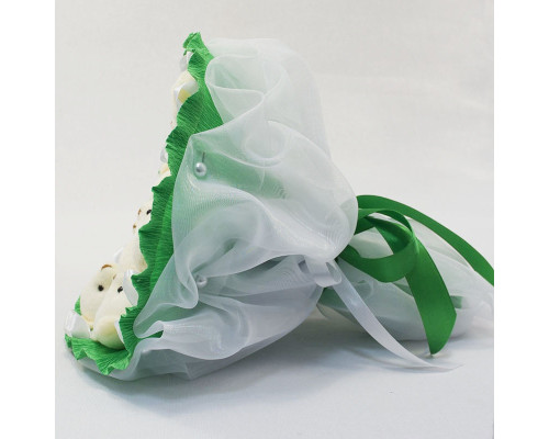 Букет з іграшок Ведмедики смарагдовий 5352IT з 9ю іграшками