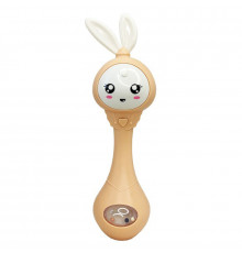 Интерактивная игрушка-погремушка "Зайчик" MGZ-1210(Peach)