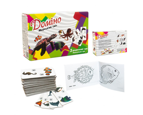 Настольная игра Домино "Морской мир" 30767 (укр.)