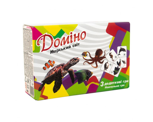 Настольная игра Домино "Морской мир" 30767 (укр.)