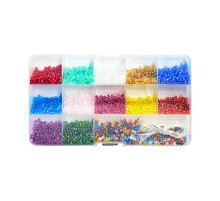 Набор бисера для создания украшений 037-49 в боксе, леска в комплекте