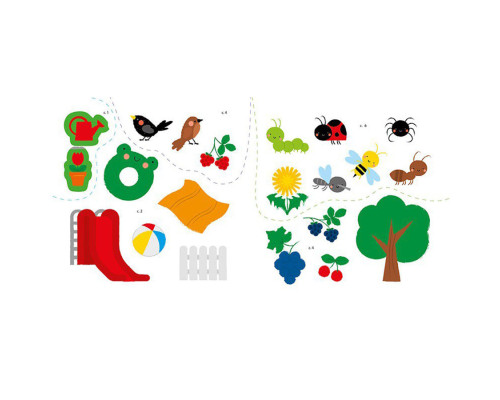 Розвиваюча книжка Мої перші слова На дачі 1829005 з наклейками