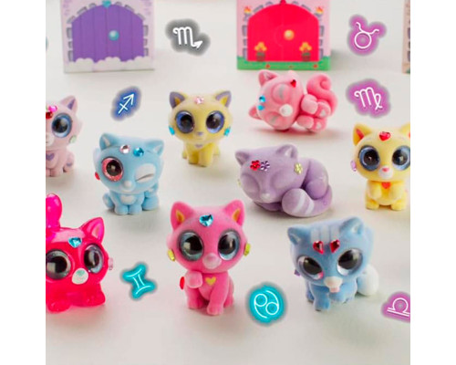 Колекційна фігурка-сюрприз You You Кошенята Сузір'я зодіаку #sbabam 66/CN22 з паперовим будиночком