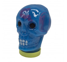 Дитячий антистрес-слайм Череп Skull 80174, 100 мл Блакитний
