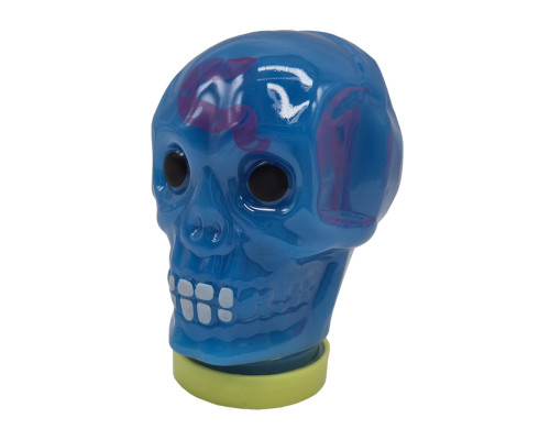 Дитячий антистрес-слайм Череп Skull 80174, 100 мл Блакитний