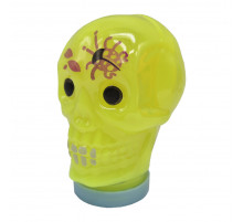 Дитячий антистрес-слайм Череп Skull 80174, 100 мл Жовтий