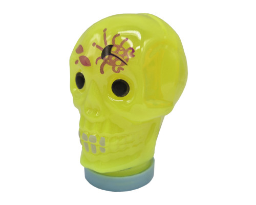 Дитячий антистрес-слайм Череп Skull 80174, 100 мл Жовтий