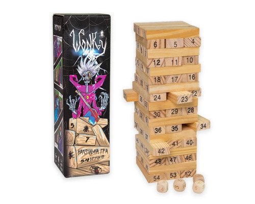 Развлекательная игра "Wonky" 30358 деревянная, на украинском языке