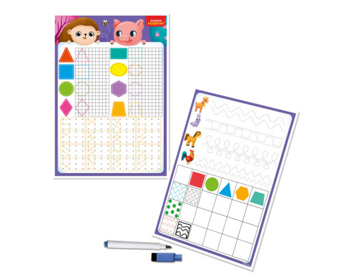 Доска-тренажер  "Фигуры и формы" Vladi Toys VT5010-27 (укр)