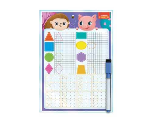 Доска-тренажер  "Фигуры и формы" Vladi Toys VT5010-27 (укр)