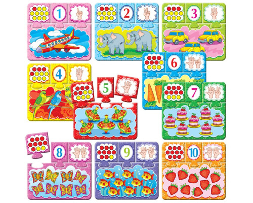 Детская настольная игра-квест  "Цифры" 84405, 10 игр в 1