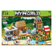 Конструктор детский Майнкрафт My World 600D пластик, 778 деталей