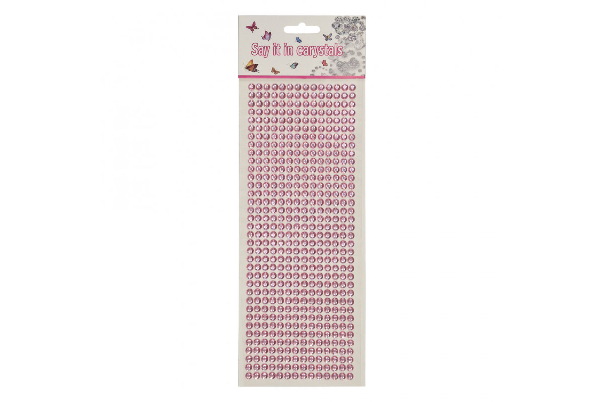 Наклейки декоративні XY-004(Pink) на планшеті 504 шт