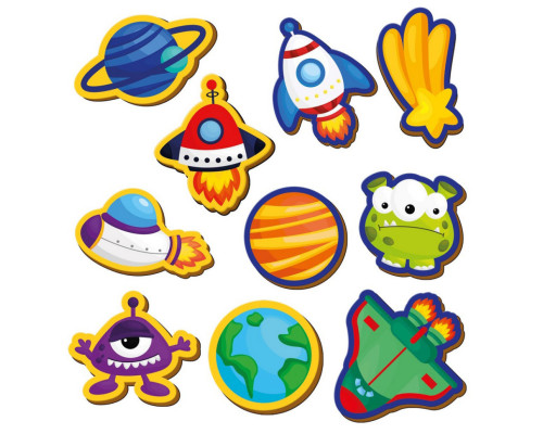 Дитячий набір магнітів "Космос" VT3106-34, 10 магнітів