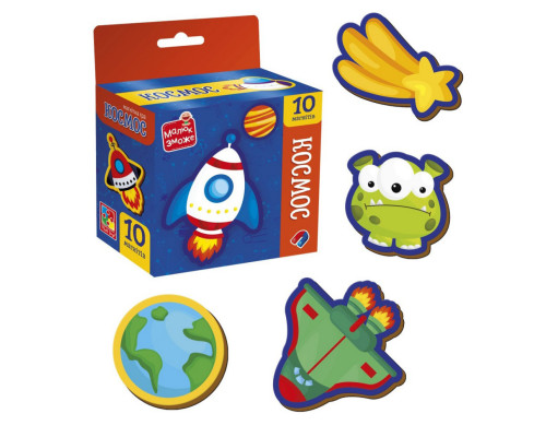 Дитячий набір магнітів "Космос" VT3106-34, 10 магнітів