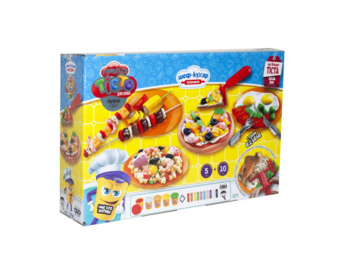 Набор для творчества "Тесто для лепки" Master Do" Шеф-повар Пицца большая TMD-09-01U с инструментами