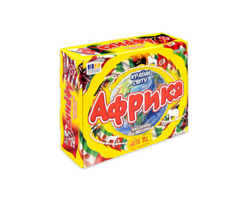 Настольная игра Страны мира Африка 31103 карточки 72 шт, игральный кубик