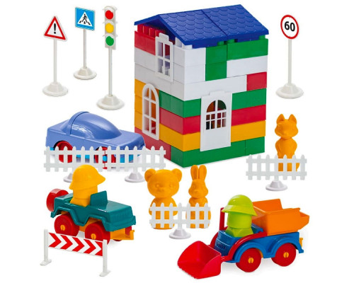 Дитячий конструктор "Лідер" №4 1-053, 150 великих деталей