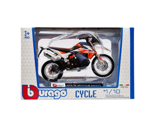 Детская модель Мотоцикла "KTM 790 ADVENTURE R RALLY" Bburago 18-51030-2 масштаб 1:18