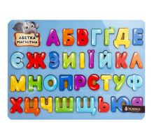 Дерев'яний пазл-вкладиш "Абетка-синя" 3240-01-003, 29х39 см