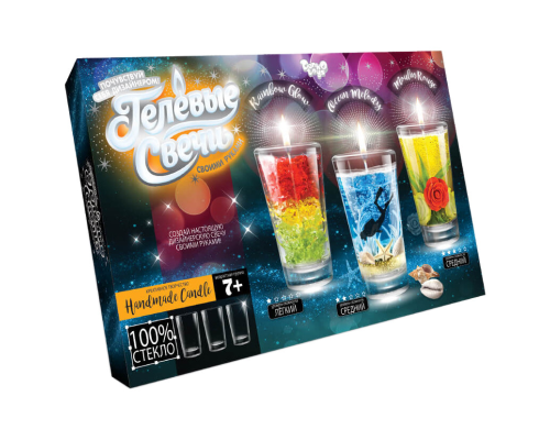 Комплект креативного творчества Гелевые свечи GS-02 для оформления интерьера GS-02-01