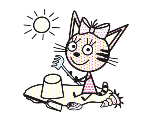 Водяна розмальовка Три Коти. На природі 1370012 Кольоровий Буль