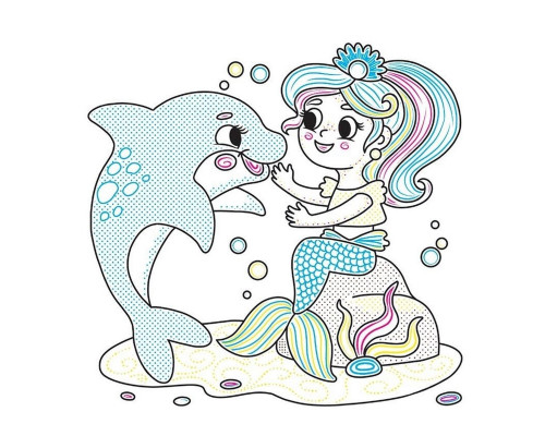 Дитяча книжка-розмальовка "У казці" 1806011, 12 сторінок