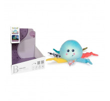 Мягкая игрушка-ночник "Осьминог" FM999-35 музыка и свет, на батарейке 17х15х16 см