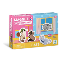 Набор магнитов "Котики" 200258, 15 элементов в комплекте