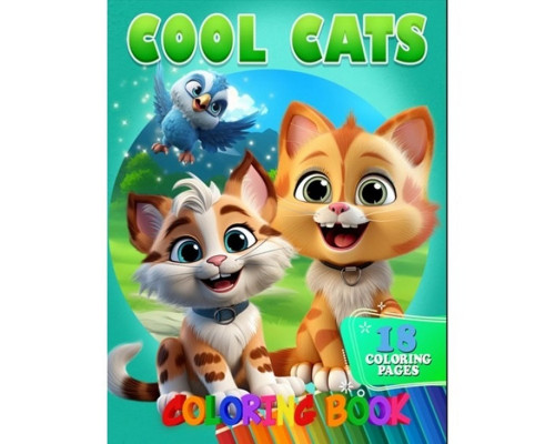 Розмальовка для дітей Cool Cats А05122407 формат А4