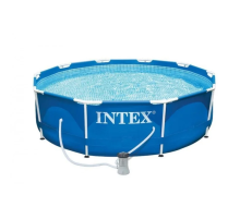 Бассейн каркасный "Metal Frame Pool" Intex 28202, 305Х76 см, с фильтр-насосом, 4485 л.