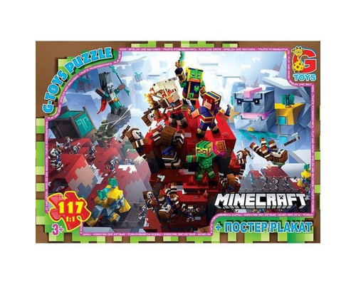 Дитячий пазл "Minecraft" MC805 плакат 117 елементів