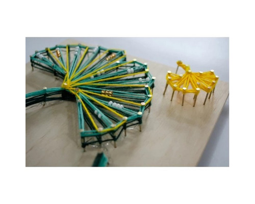 Набір стрінг-арт "Малахітовий танець" ABC-029 дерев'яна основа