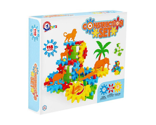 Дитячий набір конструктора "Шестерні з тваринами" 3763TXK 118 деталей