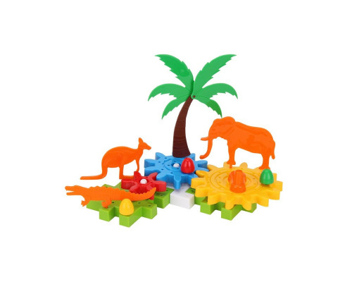 Дитячий набір конструктора "Шестерні з тваринами" 3763TXK 118 деталей