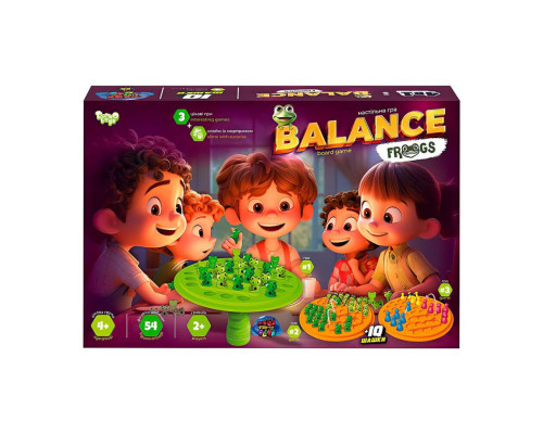 Развивающая настольная игра "Balance Frogs" Danko Toys BalF-01 со слаймом