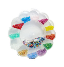 Набор бисера для создания украшений 037-204 в пластиковом боксе