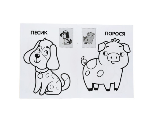 Розмальовка дитяча "Наклей і розмалюй. Пес" Книжковий хмарочос 403709