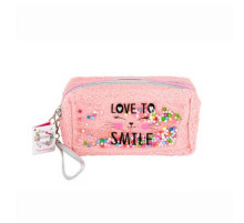 Дитяча косметичка "Love to Kiss" T24810(рожевий) плюшева