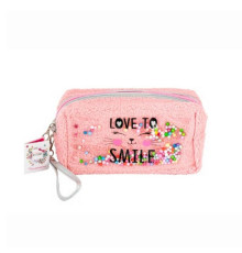 Детская косметичка "Love to Kiss" T24810(рожевий) плюшевая